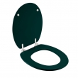Abattant wc charnieres metal 37.5 x 46 cm mdf imprime Jade, image n° 5