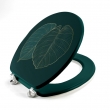Abattant wc charnieres metal 37.5 x 46 cm mdf imprime Jade, image n° 6