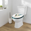 Abattant wc charnieres metal 37.5 x 46 cm mdf imprime metallise plumiss Sans, image n° 6