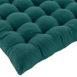 Assise matelassee 38 x 38 cm coton/polyester recycle grs twily Emeraude, image n° 2