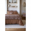 Bout de lit 90 x 200 cm double gaze de coton imprimée capucine Camel, image n° 4
