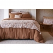 Bout de lit 90 x 200 cm double gaze de coton imprimée capucine Naturel, image n° 1