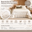 Bout de lit 90 x 220 cm fausse fourrure SVEN Ours polaire, image n° 3