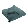 Bout de lit gaze de coton 90 x 220 cm Bleu canard, image n° 1