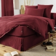 Cache-sommier gaze de coton 140 x 190 cm Gaia Bordeaux, image n° 2