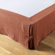Cache-sommier gaze de coton 140 x 190 cm Gaia terracotta, image n° 1