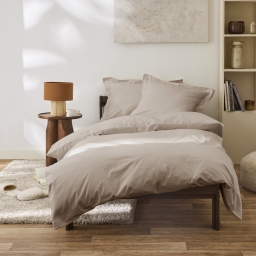 Housse de couette 140 x 200 cm Grand H&ocirc;tel Lin &mdash; Percale de coton peign&eacute; 80 fils/cm&sup2;