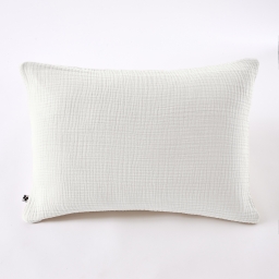 Taie d&rsquo;oreiller BELLA 50x70 cm &ndash; Gaze de coton 220 g/m&sup2; &ndash; Chantilly
