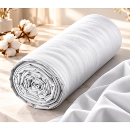 Drap housse 2 en 1 imperm&eacute;able 140 x 190 cm &ndash; Coton 57 fils &ndash; DUO PROTECT Blanc