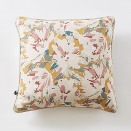 Coussin déhoussable 45 x 45 cm – Gaze de coton imprimée CLARENCE