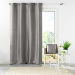 Rideau en shantung effet brillant 140 x 240 cm &ndash; Shana Perle