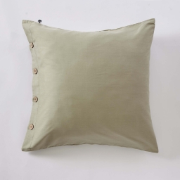 Taie d&rsquo;oreiller 65 x 65 cm Percale 120 fils Sauge &ndash; PERRINE