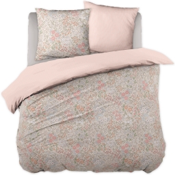 Parure de lit PIMPRENELLE 200 x 200 cm &ndash; 100 % coton 57 fils &ndash; R&eacute;versible