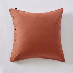 Taie d&rsquo;oreiller 65 x 65 cm Percale 120 fils Tomette &ndash; PERRINE