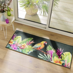 Tapis rectangle 50x120 cm &ndash; Noumea &ndash; 100% Polyamide &ndash; Finition surjet &ndash; Dessous antid&eacute;rapant