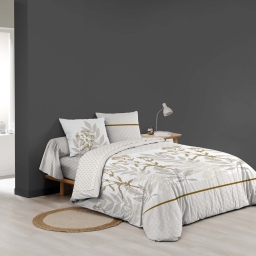 Parure de lit 6 pièces RAONI – 260 x 240 cm – 100% coton – 42 fils/cm²