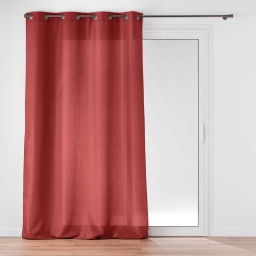 Rideau à œillets 140 x 260 cm – Uni Soline Grenade