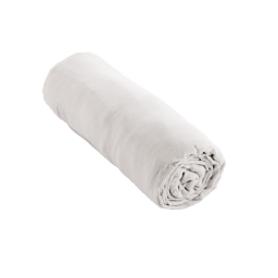 Drap Housse Double Gaze de Coton Blanc – 200 x 200 cm – Bonnet 30 cm
