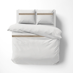 Housse de couette 240 x 220 cm + 2 taies &ndash; 95% coton 5% lin &ndash; Laly lin
