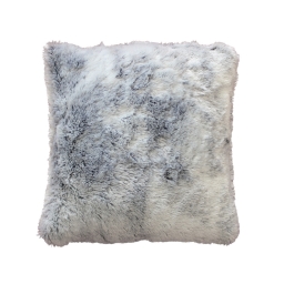 Coussin Déhoussable 45 x 45 cm – Imitation Fourrure Antarctic Gris