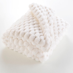 Plaid 220 x 240 cm &ndash; Imitation Fourrure / Sherpa Frosty
