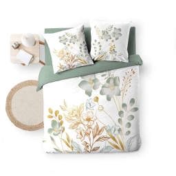 Housse de couette  240 x 220 cm – Coton 42 fils – Imprimé floral LOLITA