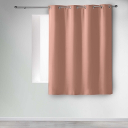 Rideau occultant à œillets 135 x 180 cm – Uni Blush – Petite hauteur –