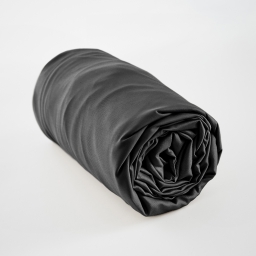 Drap housse 160 x 200 cm en satin de bambou &ndash; Salom&eacute; Truffe &ndash; Bonnet 30 cm