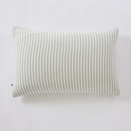 Taie d&rsquo;oreiller LIVIA 50 x 70 cm &ndash; Double gaze de coton ray&eacute;e &ndash; Eucalyptus