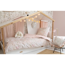 Parure de lit PIMPRENELLE 140 x 200 cm &ndash; 100 % coton 57 fils &ndash; R&eacute;versible