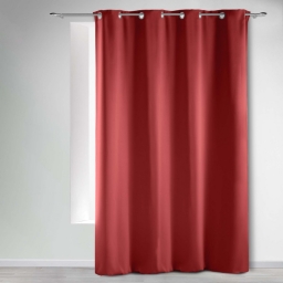 Rideau occultant &agrave; &oelig;illets 135 x 240 cm &ndash; Uni Grenade
