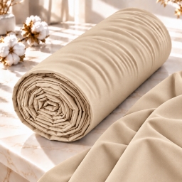Drap housse 2 en 1 imperm&eacute;able 140 x 190 cm &ndash; Coton 57 fils &ndash; DUO PROTECT Sable