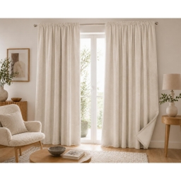 Lot de 2 Rideaux Blackout Pampa 140 x 260 cm &ndash; Occultant Polaire &ndash; Galon Fronceur