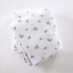 Bout de lit 90 x 200 cm Double Gaze de Coton Matelass&eacute; SUZANNE