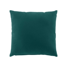 Coussin dehoussable  45 x 45 cm coton/polyester recycle Twily Emeraude