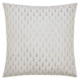 Coussin dehoussable compresse 60 x 60 cm polyester imp. metallise piana Naturel