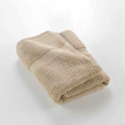 Drap de douche 70 x 130 cm eponge unie elegance Noisette