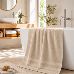 Drap de Douche Spa 70 x 140 cm 100% Coton 400 gr/m&sup2; - Ma&iuml;s