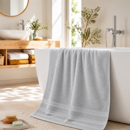 Drap de Douche Spa 70 x 140 cm 100% Coton 400 gr/m&sup2; - Perle