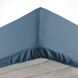 Drap housse 140 x 190 cm bonnet 30 cm Mmicrofibre Oscar Bleu Nuit