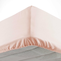 Drap housse 140 x 190 cm bonnet 30 cm Mmicrofibre Oscar Nude