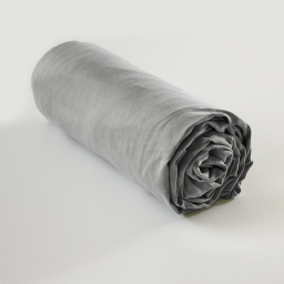 Drap-housse 160 x 200 cm en Lyocell - bonnet 35 cm Lysandre Granit