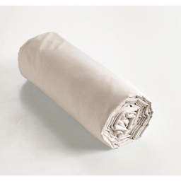 Drap housse 180 x 200 cm coton 57 fils ambre pampa Naturel
