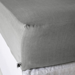 Drap Housse 180 x 200 cm en Lyocell Uni Lysandre Gris