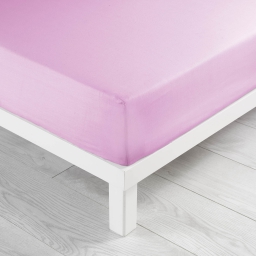 Drap housse 2 Drap housse  Queen 160 x 200 x 30 cm coton 57 fils Lina Rose dragée