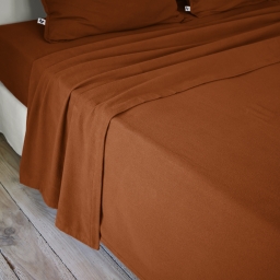 Drap plat 240 x 300 cm flanelle chaude Candice Tomette