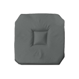 Galette 4 rabats 36 x 36 x 3.5 cm polyester uni essentiel Beton