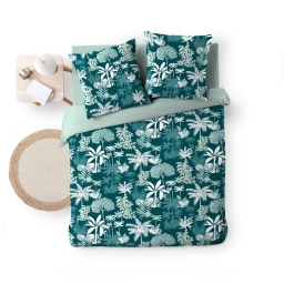 Housse de couette  240 x 220 cm Scarlett Emeraude + 2 taies