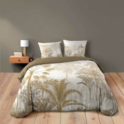 Housse de couette 260 x 240 cm coton 42 fils + 2 taies Cocoty