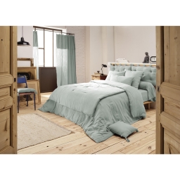 Housse de couette 280 x 240 cm King Size - Double gaze - MILA Eucalyptus
